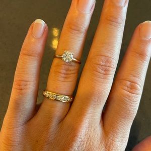 2/3 carat diamond solitaire engagement ring